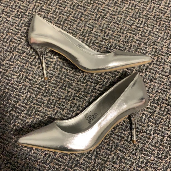 Madden Girl Silver Heels - Picture 2 of 2
